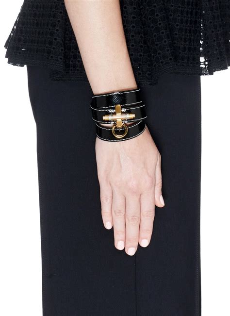 givenchy obsedia bracelet replica|Givenchy Leather Obsedia Wrap Bracelet .